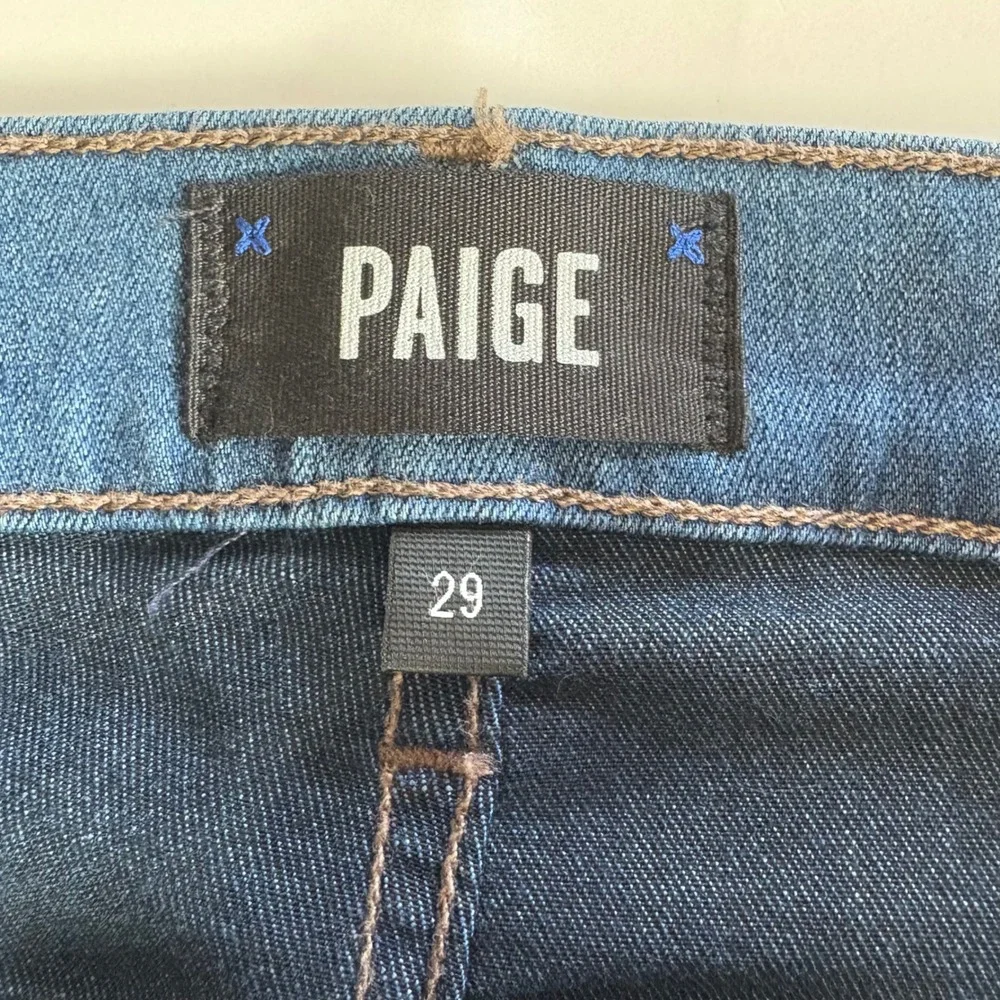 PAIGE Lennox Slim TRANSCEND Jeans Leopold Blue Wash Mens 29x33 NWT